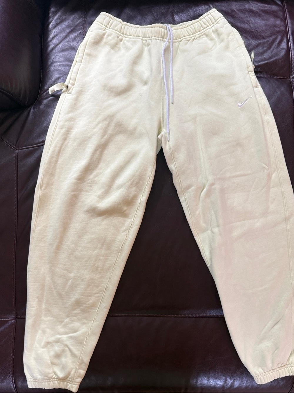 Nike Men’s Neon Green Fleece Jogger Sweatpants
